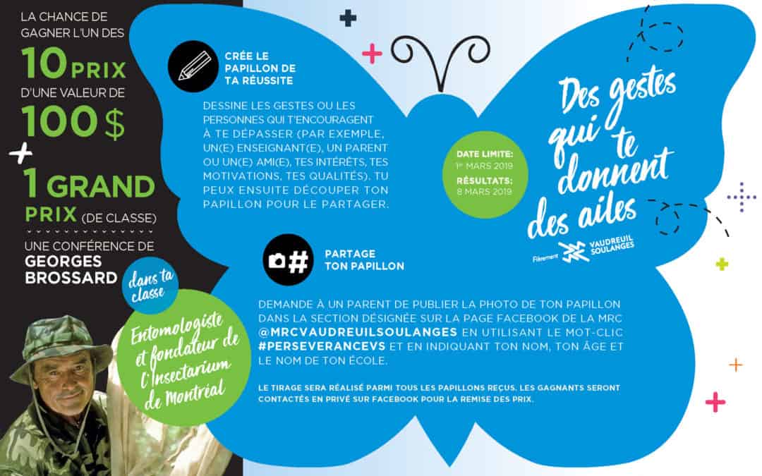 La MRC de Vaudreuil-Soulanges lance un concours pour les jeunes afin de reconnaître les petits gestes qui favorisent la persévérance scolaire