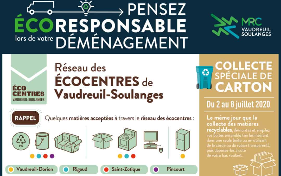 Pensez écoresponsable lors de votre déménagement!