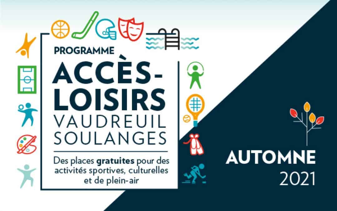 Accès-Loisirs est de retour cet automne avec une foule de places gratuites pour des activités de loisirs!