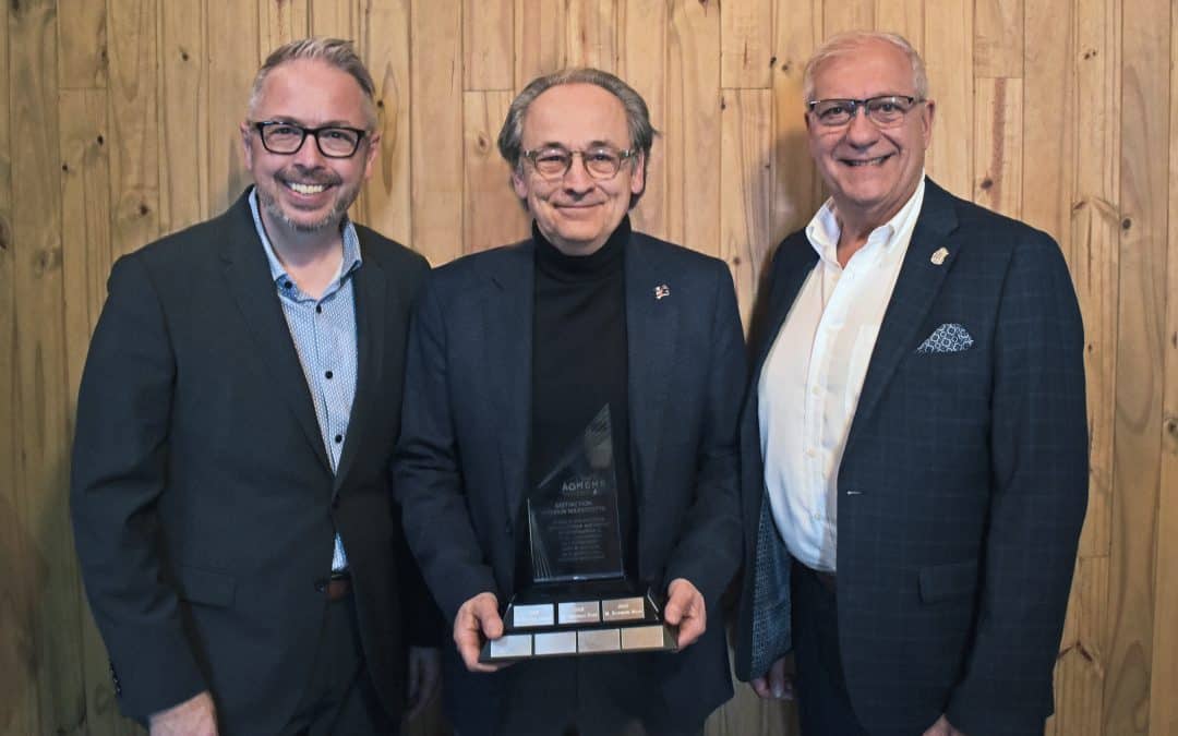 Monsieur Raymond Malo récipiendaire 2022 de la Distinction Sylvain Massicotte de l’AOMGMR